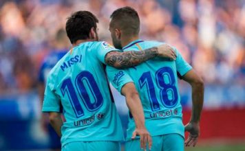 Мужская дружба: Альба после гола Месси ухватил его за задницу