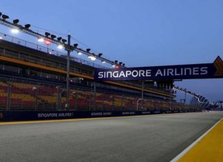 Стартовая решетка Гран При Сингапура