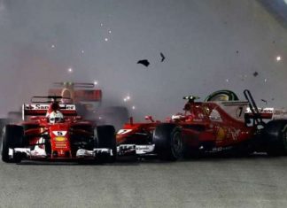 Мотор на машине Себастьяна Феттеля не получил повреждений в аварии на Гран При Сингапура