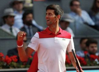 Джокович обыграл Нисикори на теннисном турнире в Мадриде