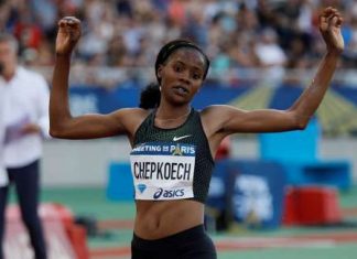 Чепкоеч установила мировой рекорд в беге на 3000 метров с препятствиями